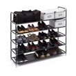 20 pár cipőnek elegendő helyet biztosító cipőtartó állvány variálható összeszerelhetőséggel