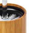 Cserélhető fejű wc kefét és egy kivehető műanyag belső tartályt tartalmazó wc kefe tartó készlet