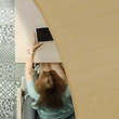 Terasz felett elhelyezett HDPE napvitorla krém színben
