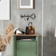 Minimal design falra felszerelt kulcs alakú kulcstartó és kulcsakasztó