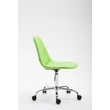 Zöld színű reims forgószék irodai szék oldalnézetből