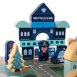 Városépítő Fakocka Gyerekeknek 100 Darabos + Puzzle Szőnyeg + Tárolódoboz + Tárolózsák