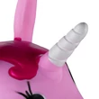 Unikornis szarv eg pink színű ugráló játékon amely kapaszkodóként is funkcionál