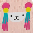 Alpaka pinata arca aranyos ragasztott papírból