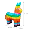 Láma formájú színes pinata méretekkel