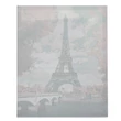 Párizsi Eiffel torony mintás számokra feshető készlet vászna még a színezés előtt