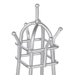 EIFFEL-Torony Alakú Ékszertartó, 2 Színben
