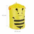Méhecske mintás sárga-fekete gyermek szennyeszsák méretekkel ellátott katalógusképe