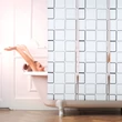 Négyzet Mintás Zuhanyroló 60 x 240 cm
