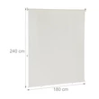 240 x 180 cm méretű függőleges napellenző és árnyékoló méretekkel