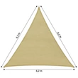 Napvitorla 6 x 6 x 6 m
