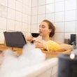 LOJN Bambusz Fürdőkádra Helyezhető Tálca