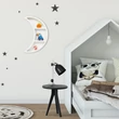 Moon fehér gyerekszobai falra felszerelt fali polc fehér színben