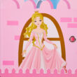 Hercegnő minta a lány mobil gardrób szekrény egyik ajtaján