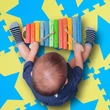 Csillag Mintás Habszivacs Puzzle Szőnyeg Gyerekeknek
