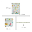 Puzzle játékszőnyeg kétoldalas mindkét oldalán más-más mintával méretezett képen