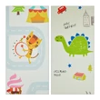 Dinoszaurusz mintás puzzle játszószőnyeg mintája közeli képen