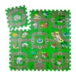 Város mintás gyerek szivacs puzzle játszószőnyeg 9 darab különálló különféle mintáj darabból