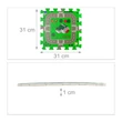 Egy darab a kilencből egy város mintás puzzle játszószőnyeg elemeiből