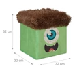 MONSTER Gyermek Puff, Tárolóval, 2 Színben