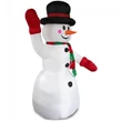SNOWMAN Kültéri Óriás Felfújható Világító Hóember, LED-es Hóember 240 cm Magas