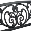 Moments öntöttvas kerti pad háttámlájának a közepe kovácsoltvas stílusú mintával