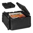 24L thermobox ételkiszállító doboz és pizzafutár doboz fekete színben