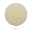 élére állított 32 cm átmérőjű samott pizzakő külső mérettel