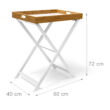 OSZAKA Összecsukható Bambusz Asztal