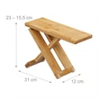 TOL Bambusz Összecsukható WC Sámli, Lábtartó Wc -hez