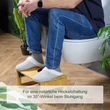 TOTO Bambusz Wc Szék, Összecsukható Wc Sámli, Lábtartó