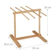Nara bambusz tésztaszárító állvány üresen méretezett katalógusképen