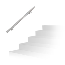 Rozsdamentes acél lépcsőkorlát tartókonzolokkal szettben 1 méteres hosszban