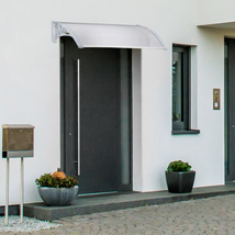 120 x 100 cm polikarbonát előtető esőfogó modern minimal stílusú ház ajtaja felett