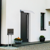 80 x 60 cm polikarbonát előtető esőfogó kisméretű kivitel ajtó fölé