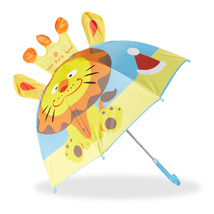 Koronás oroszlán mintával díszített gyerek esernyő színes 