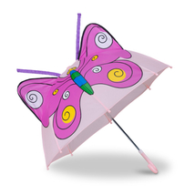 3d pillangó mintás gyerek esernyő két féle lila színben