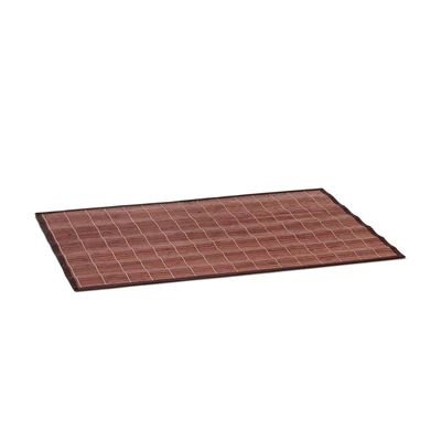 80 x 50 cm méretű sötétbarna színű bambusz fürdőszoba szőnyeg