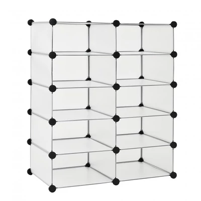 LUKE Gardróbszekrény, 10 tároló rekesszel