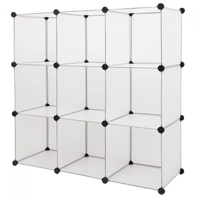 LUKE Gardróbszekrény, 9 tároló rekesszel