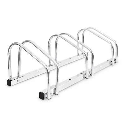 Bike krómozott acél kerékpártároló és bicikliparkoló 3 beállóhellyel