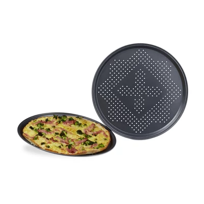 Kerek pizzakészítő tálcák szettben