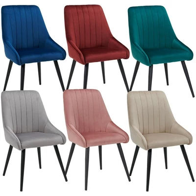 Öblös nagyméretű Lokner étkezőszék bársony kárpitozással hat féle színbe