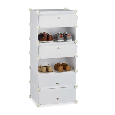 LACY Cipőtartó, 6 tároló rekesszel