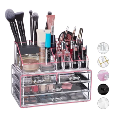 GÉNA Smink Tároló, Rendszerező 4 Fiókkal