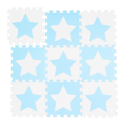 Csillag Mintás Habszivacs Puzzle Szőnyeg Gyerekeknek