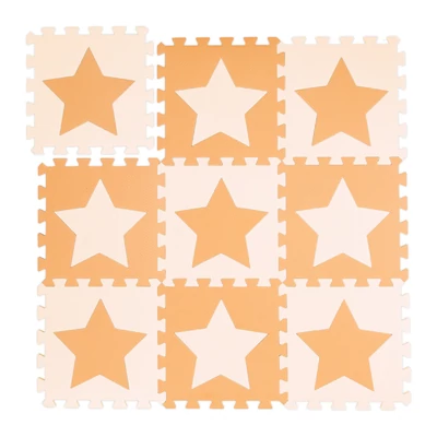 Csillag Mintás Habszivacs Puzzle Szőnyeg Gyerekeknek