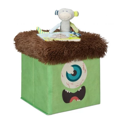 MONSTER Gyermek Puff, Tárolóval, 2 Színben