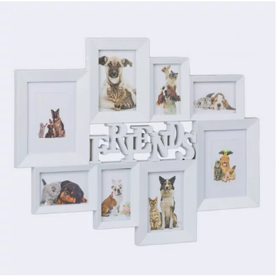 FRIENDS Kollázs Képkeret 8 Fotónak, 2 Színben