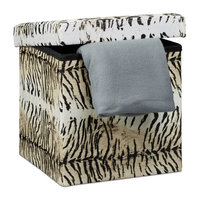 " Tiger beige " műbőr ülőke, puff